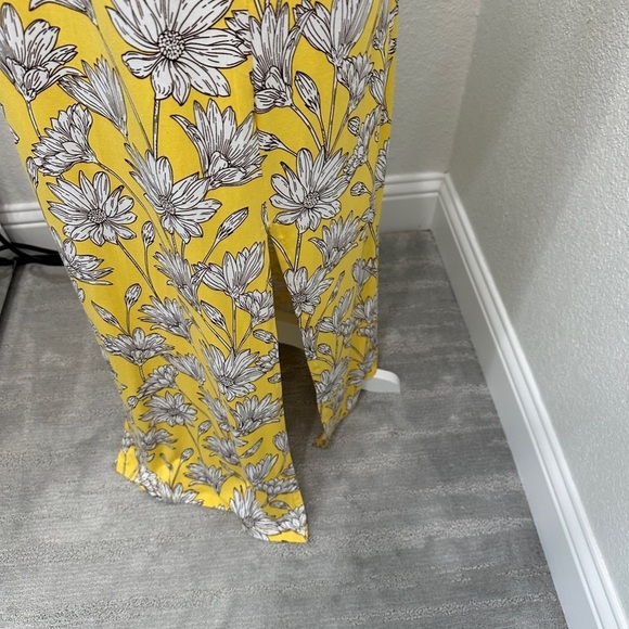 Summer Maxi Dresses Cato Off the Shoulder Yellow Maxi Dress with Pockets Size L - Picture 8 of 10